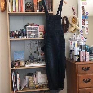 Free People Denim Overalls